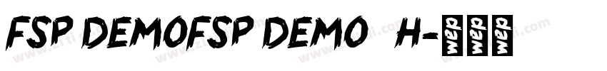 FSP DEMOFSP DEMO   H字体转换